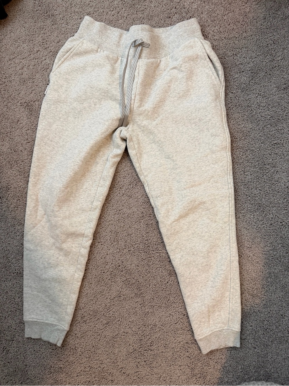 Rhoback Kids Cream Drawstring Joggers